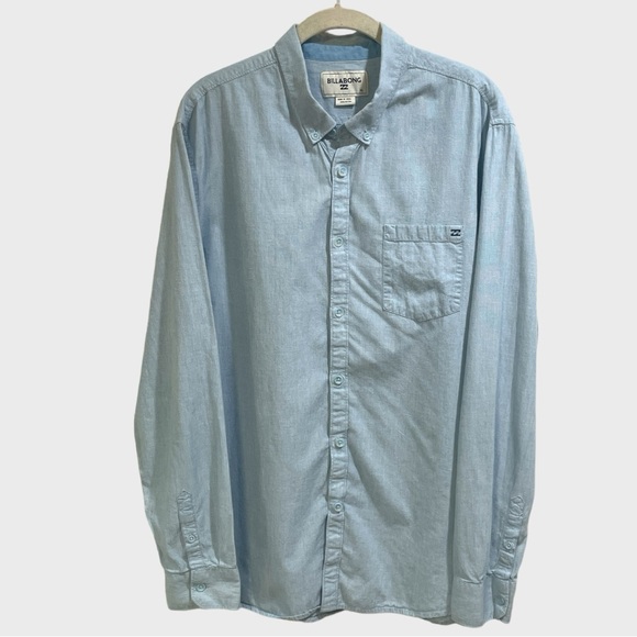 Billabong Other - Billabong Blue Button Down Dress Shirt Size  XL